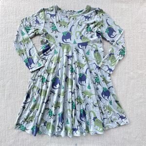 Sweet Bamboo Christmas Dino Dress EUC 9